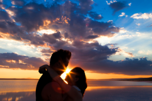 Woman and Man at the beach